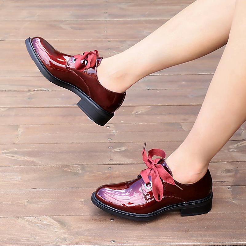 Women's Spring/Autumn Casual Patent Leather Oxfords