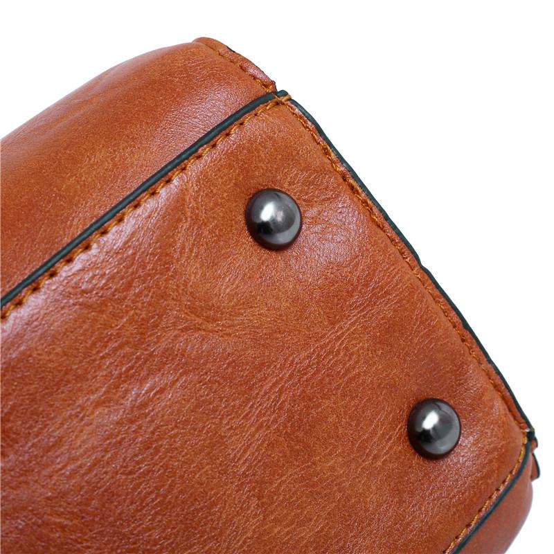 Women's Large Capacity Leather Handbag | 4 Pieces Set