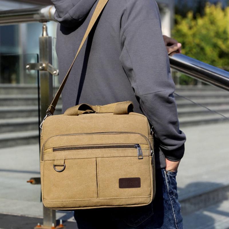 Men's Casual Canvas Shoulder Bag