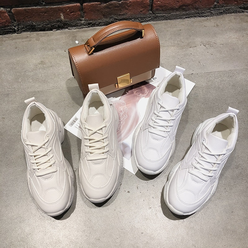 Women's Autumn Leather Sneakers