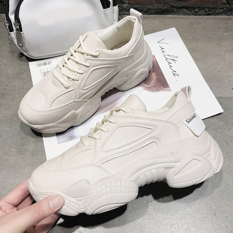 Women's Autumn Leather Sneakers