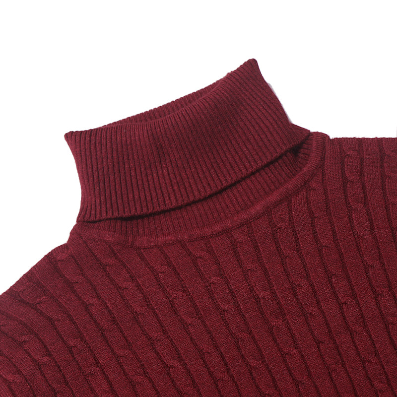 Men's Winter High Neck Warm Sweater