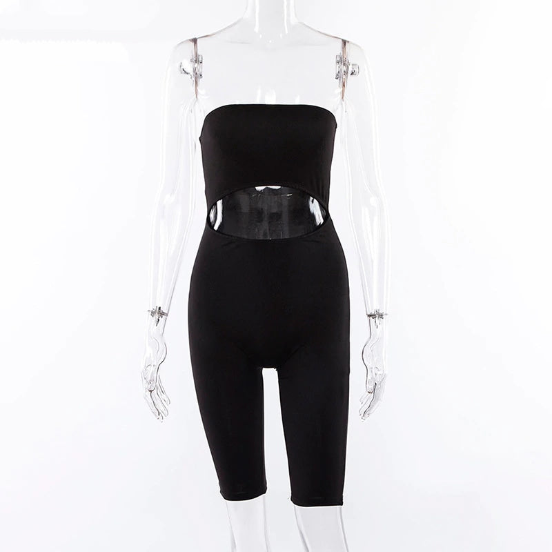 Women's Casual Polyester Backless Off-Shoulder Fitness Suit