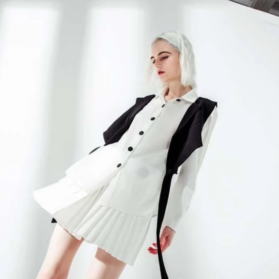 Women's Spring/Summer Casual Long-Sleeve Shirt With Vest