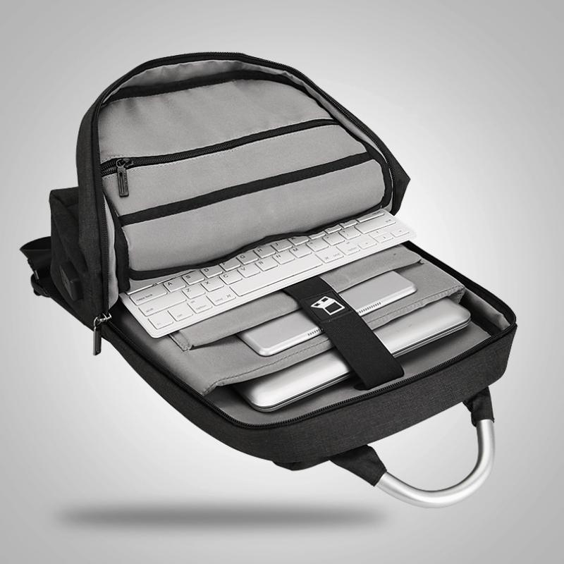 Men's Waterproof Backpack With USB Charging