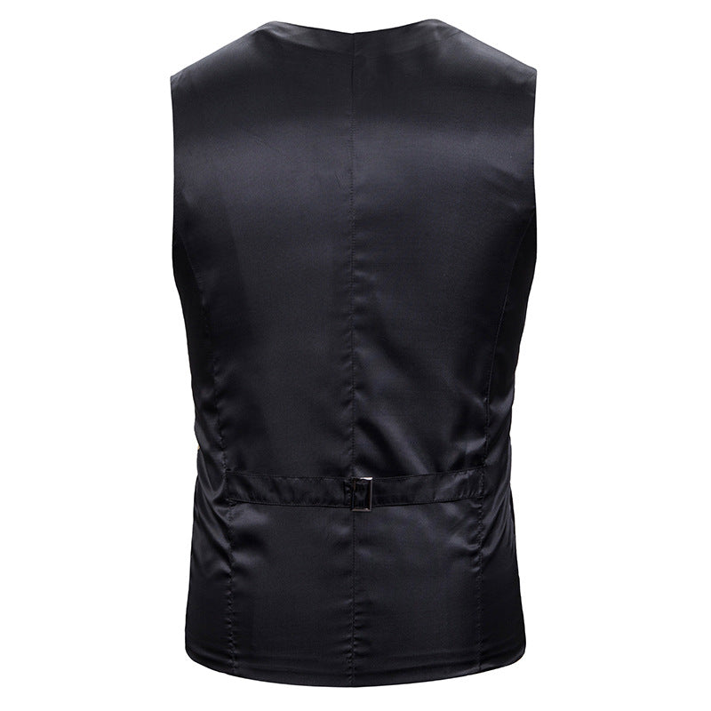 Men's Slim Single Breasted Vest With Print