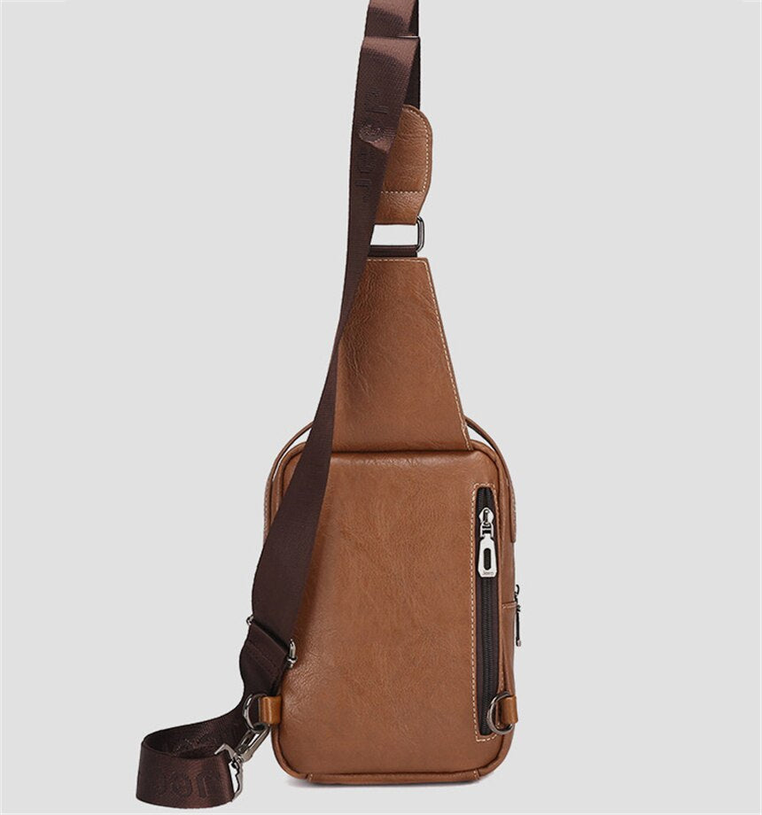 Men's Soft Leather Crossbody Bag | Set