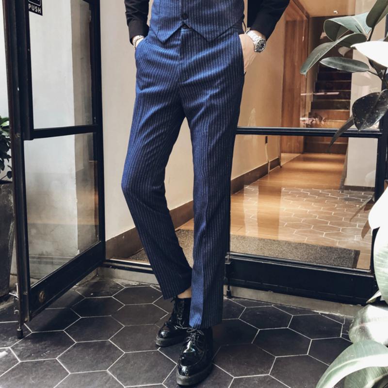 Men's Stripe Suit | Blazer & Vest & Pants