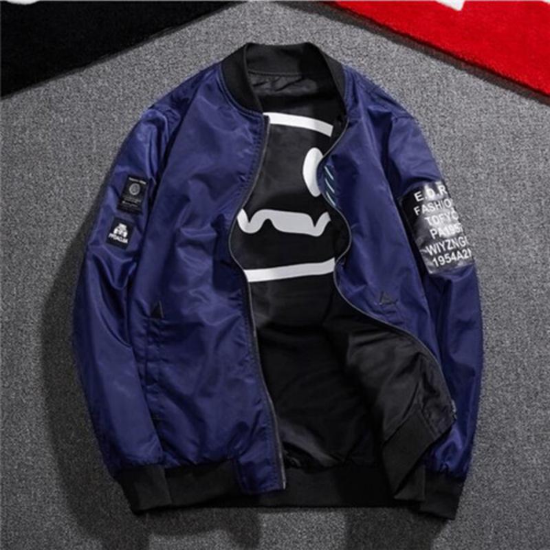 Men's Double Sided Bomber With Zipper
