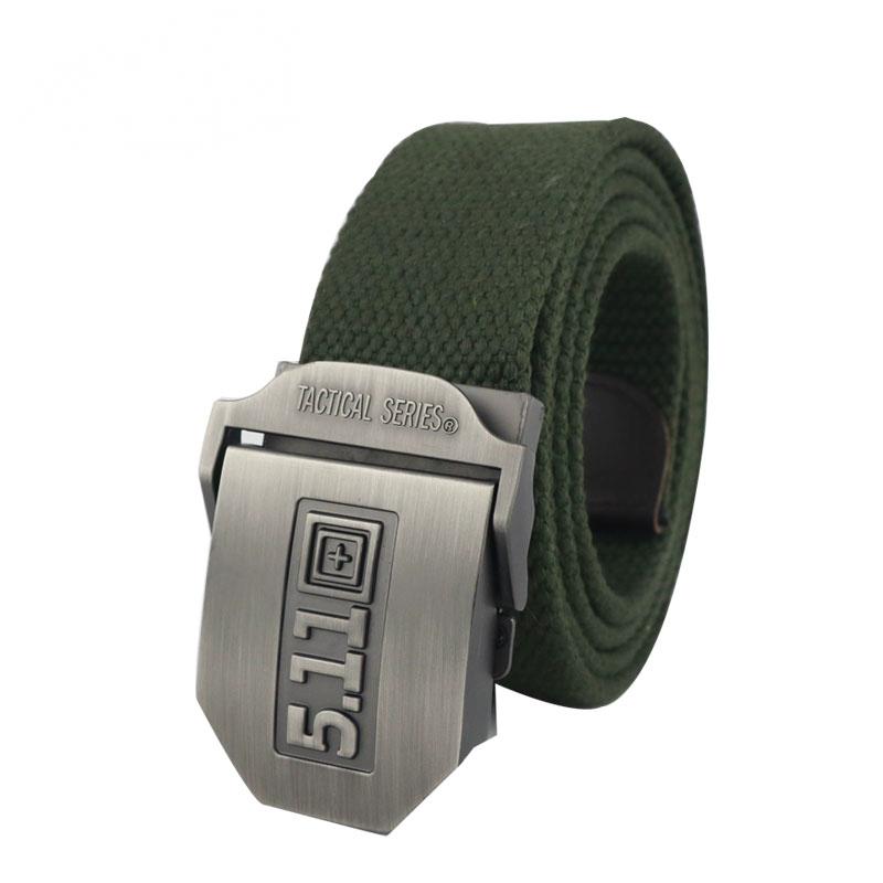Men's Casual Canvas Belt With Automatic Buckle