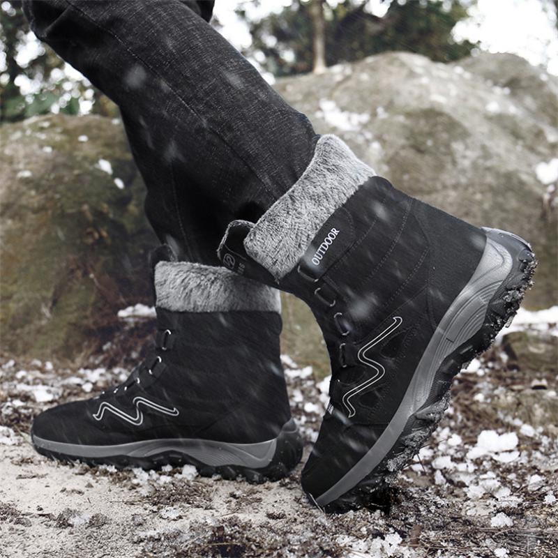 Men's Winter Waterproof Suede Ankle Boots