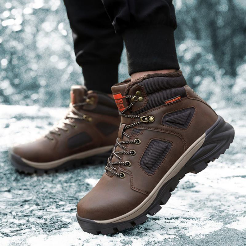 Men's Winter Leather Ankle Boots