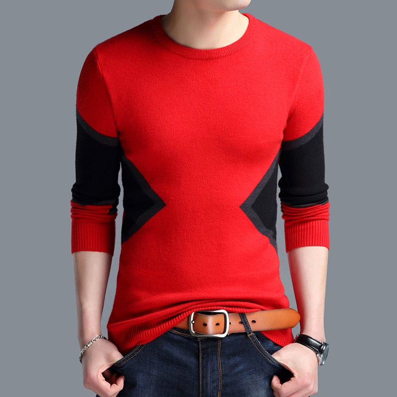 Men's Autumn/Winter Breathable Knitted Pullover