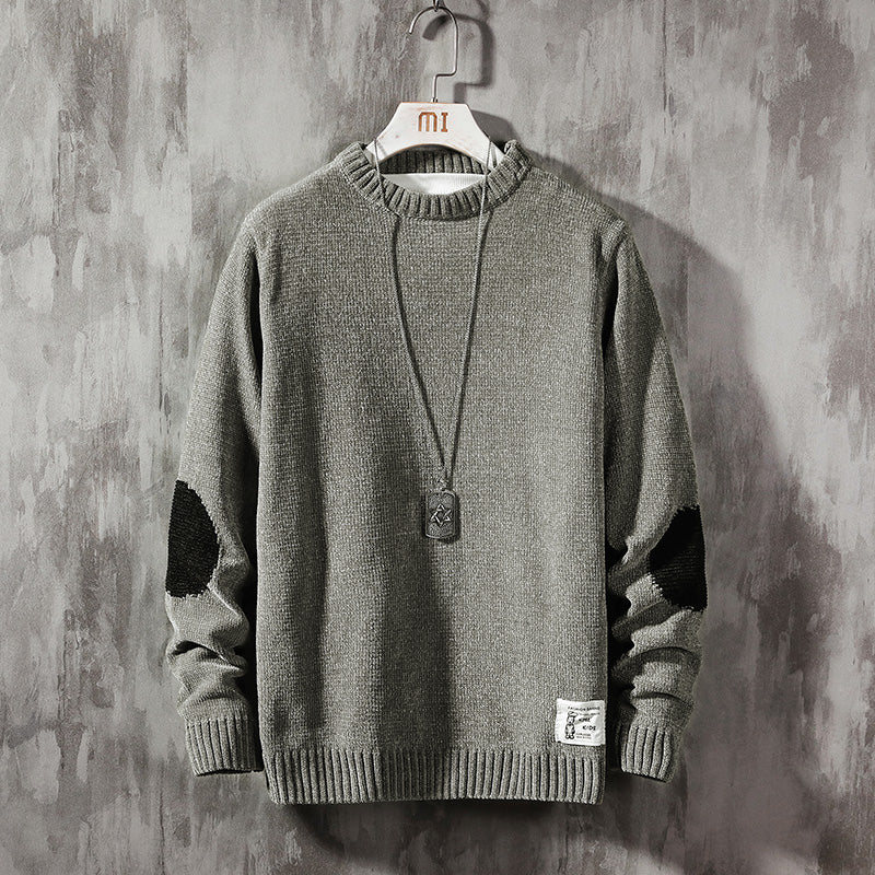 Men's Autumn/Winter Casual Polyester O-Neck Sweater