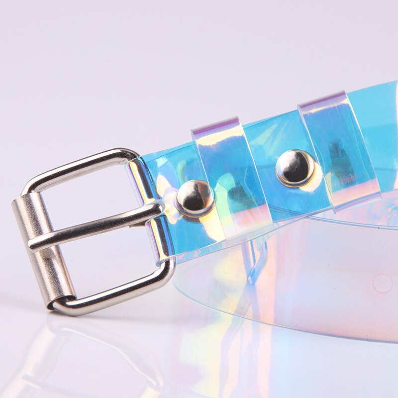 Women's Transparent Belt With Pin Buckle