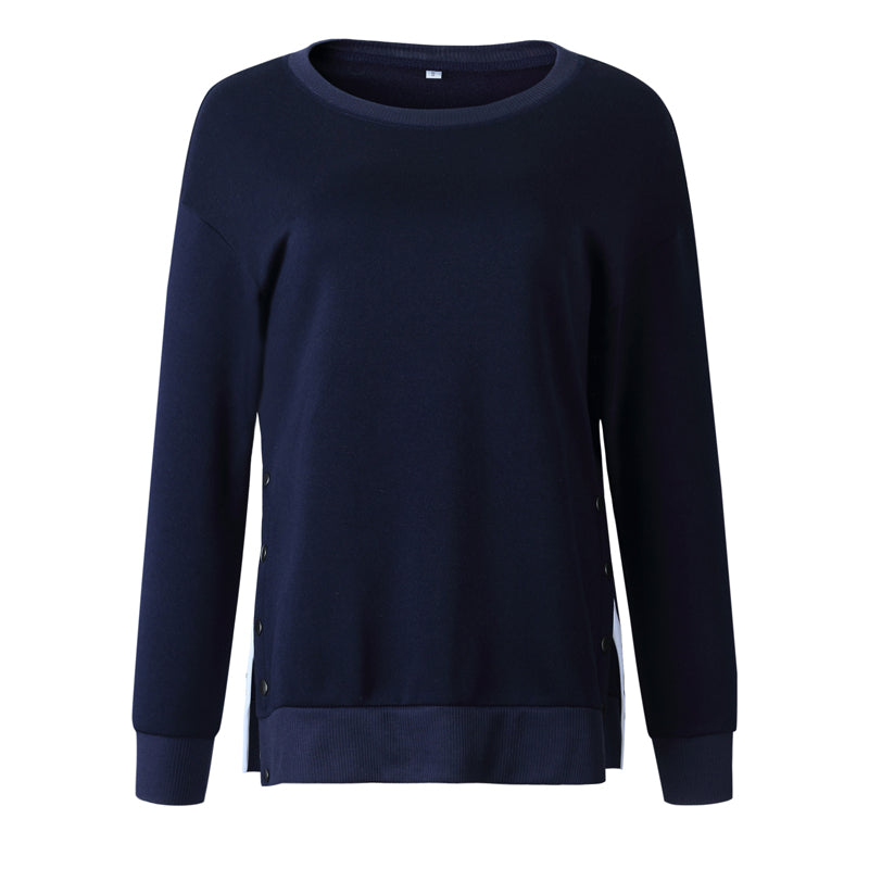 Women's Autumn/Winter Casual O-Neck Long-Sleeved Sweatshirt