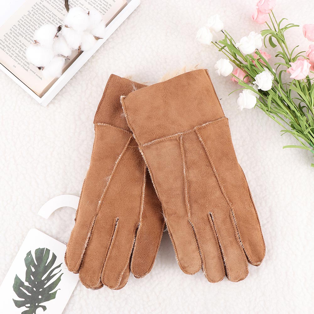 Men's Winter Genuine Leather Warm Gloves