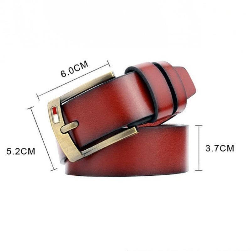 Men's Leather Belt With Ping Buckle