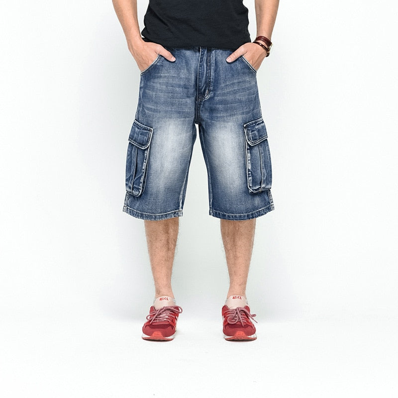 Men's Summer Loose Mid-Waist Shorts With Pockets