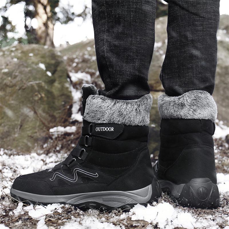 Men's Winter Waterproof Suede Ankle Boots