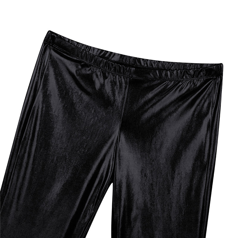 Men's Shiny Flared Pants