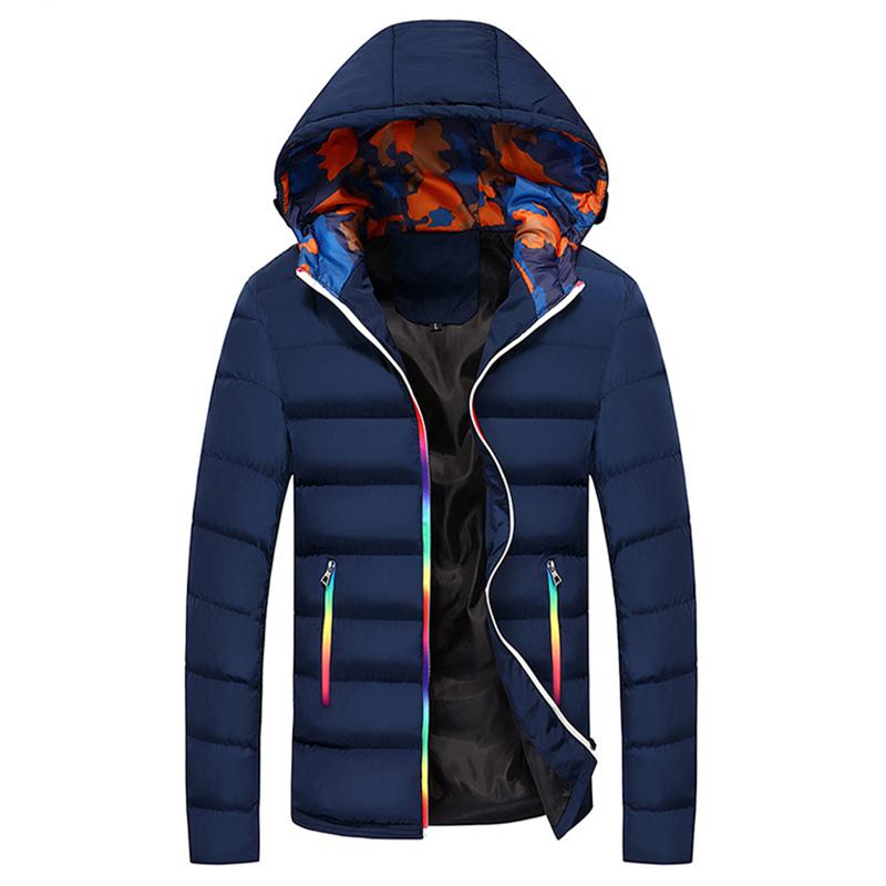 Men's Autumn Warm Windproof Hooded Jacket