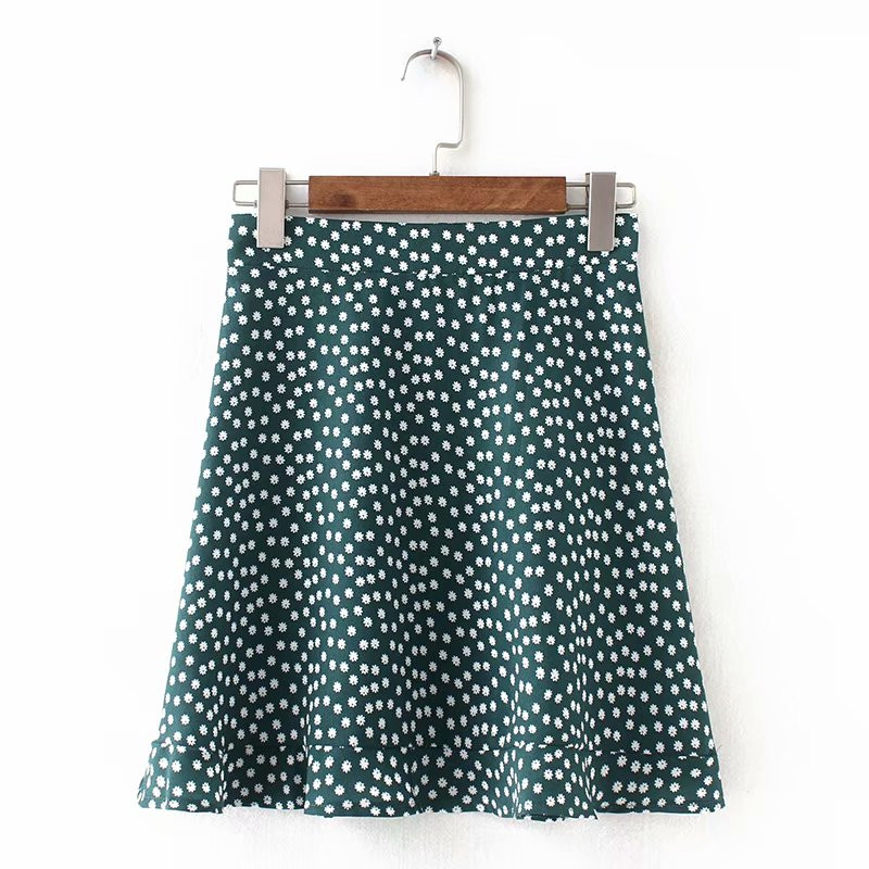 Women's Summer Casual Chiffon Short Skirt With Ruffles