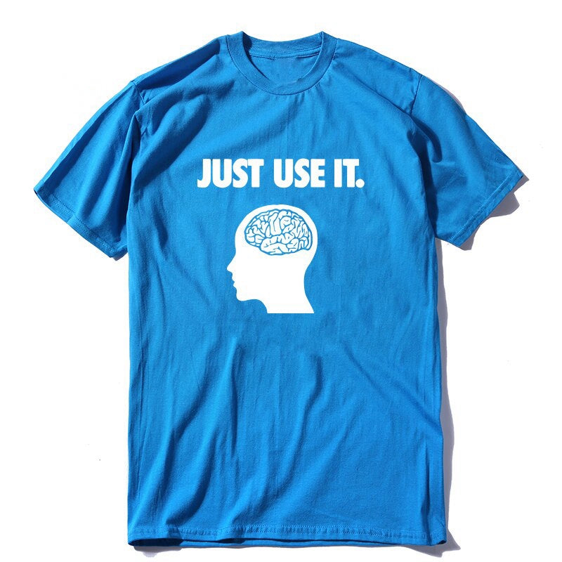 Men's Casual Cotton Loose T-Shirt "Just Use It."
