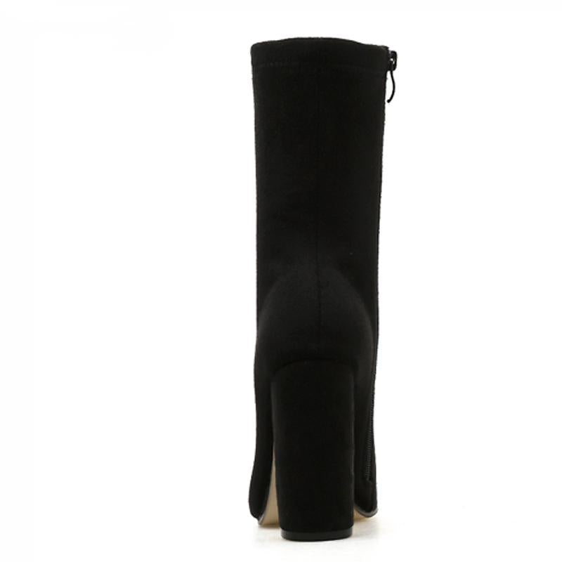 Women's Autumn/Winter Ankle Boots With Zipper | Plus Size