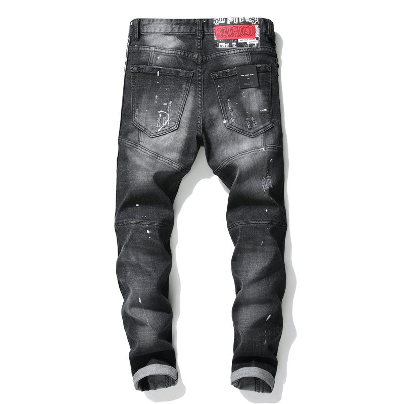 Men's Autumn Skinny Ripped Jeans