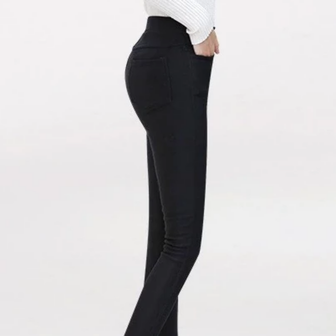 Women's Casual Polyester High-Waist Leggings