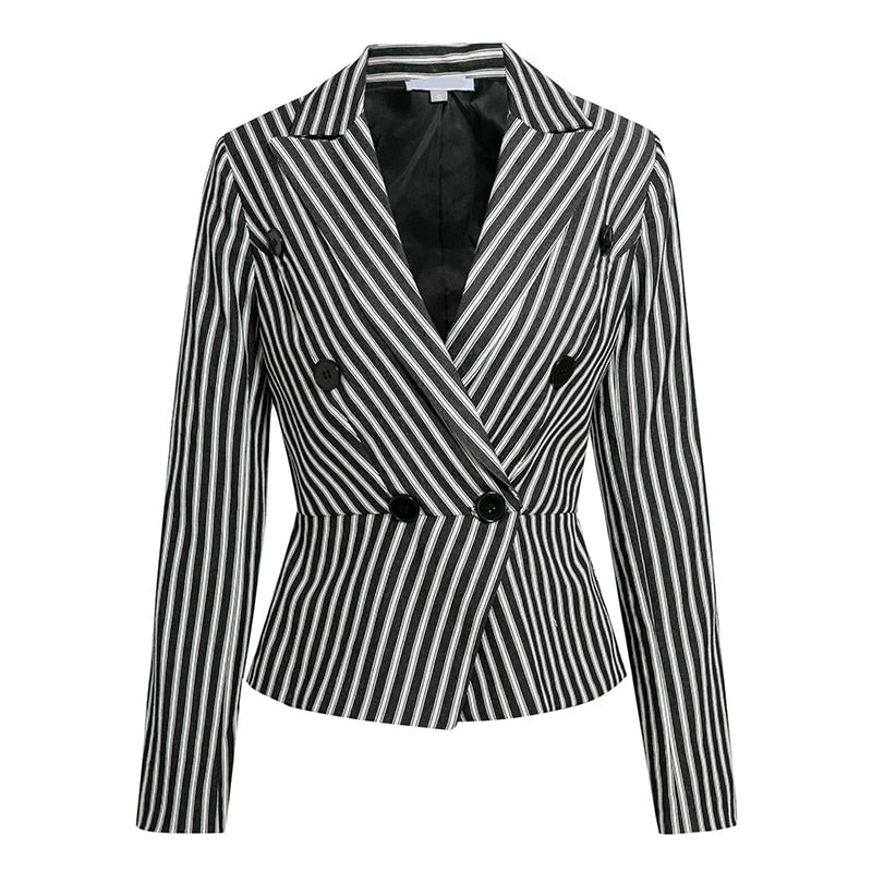 Women's Spring/Autumn Long-Sleeved Blazer With Buttons