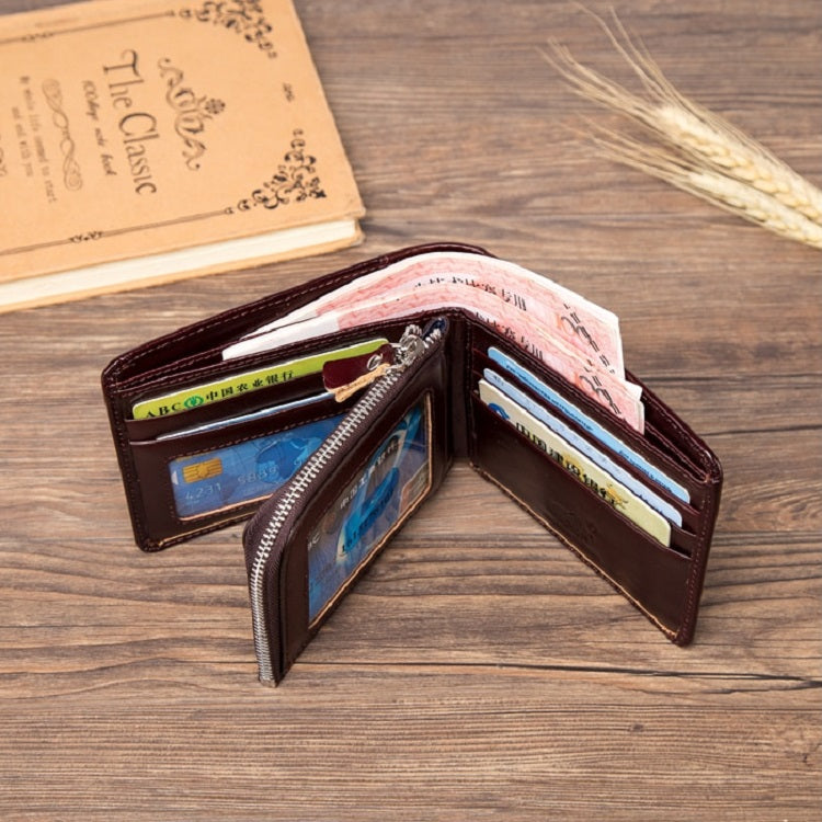 Men's Genuine Leather Twofold Wallet