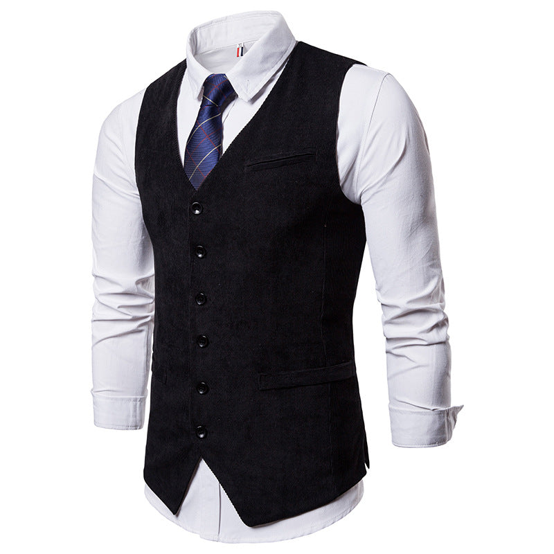 Men's Wedding Corduroy Vest