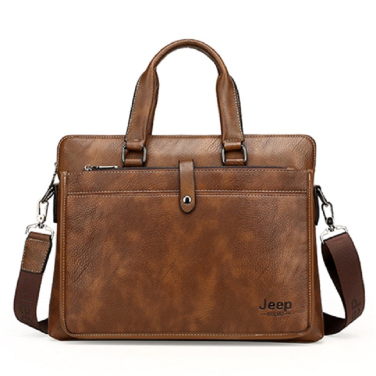 Men's Leather Briefcase For 14 Inches Laptop