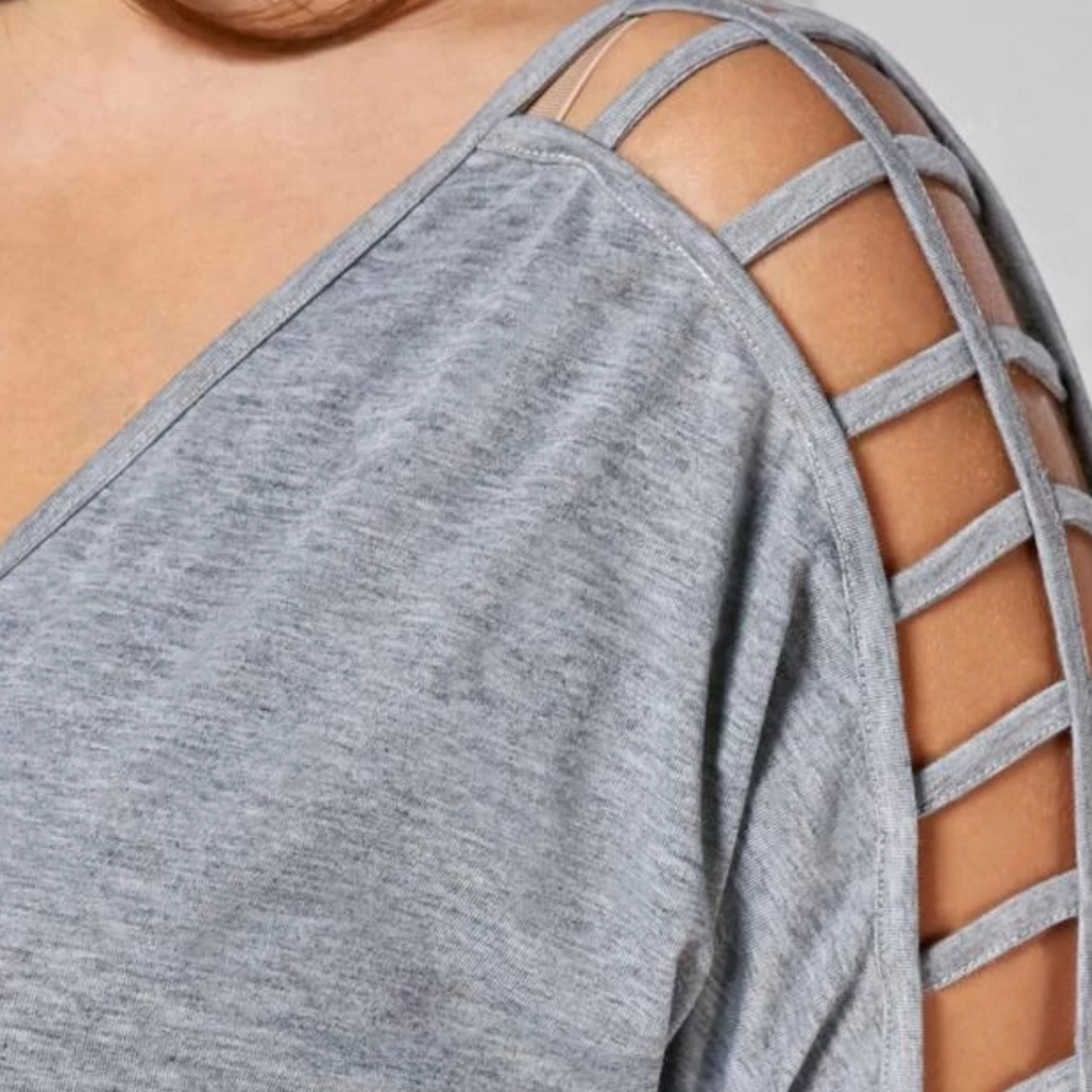 Women's Summer Casual Cotton V-Neck T-Shirt | Plus Size