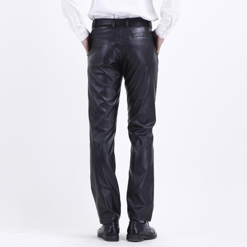 Men's Summer Casual Leather Pants | Plus Size