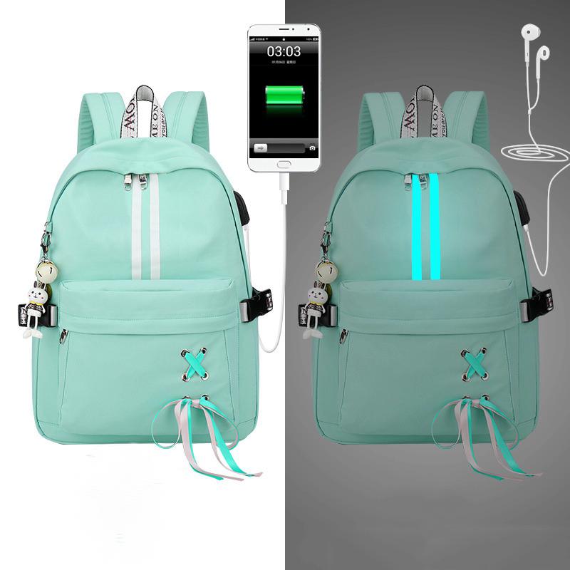 Women's Reflective Waterproof Backpack For Laptop