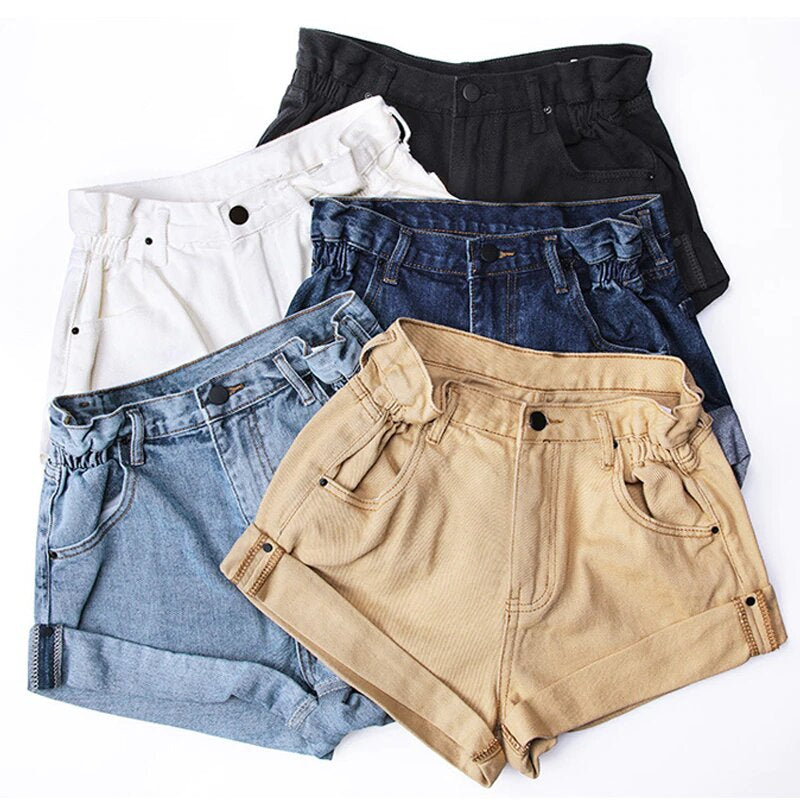 Women's Summer Casual Vintage High Waist Denim Shorts