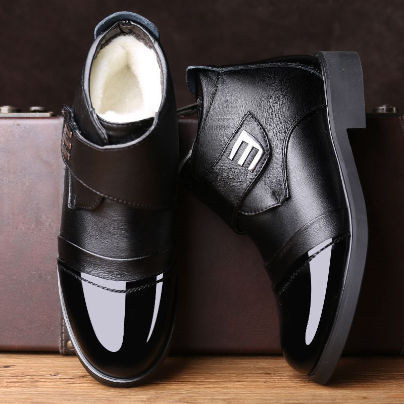 Men's Winter Warm Genuine Leather Waterproof Boots | Plus Size