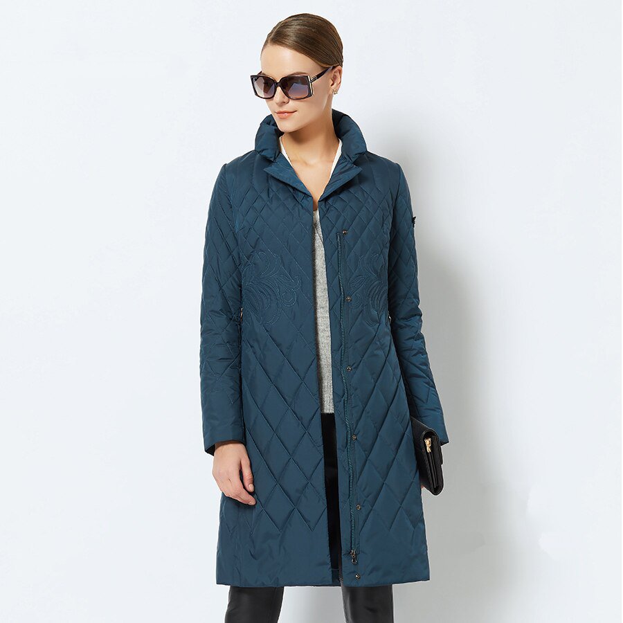 Women's Spring/Autumn Thin Polyester Coat With Zippers