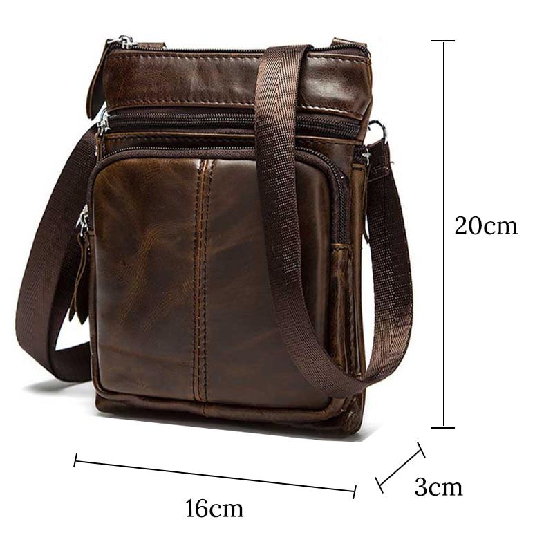 Men's Genuine Leather Shoulder Bag