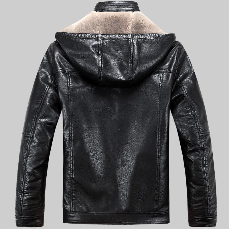 Men's Winter Windproof Leather Jacket