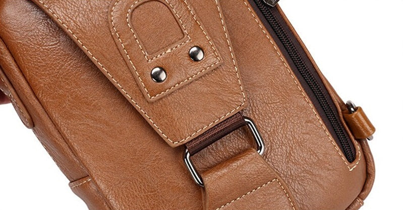 Men's Soft Leather Crossbody Bag | Set