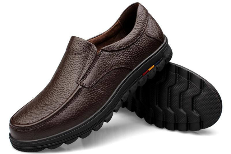 Men's Genuine Leather Loafers | Plus Size