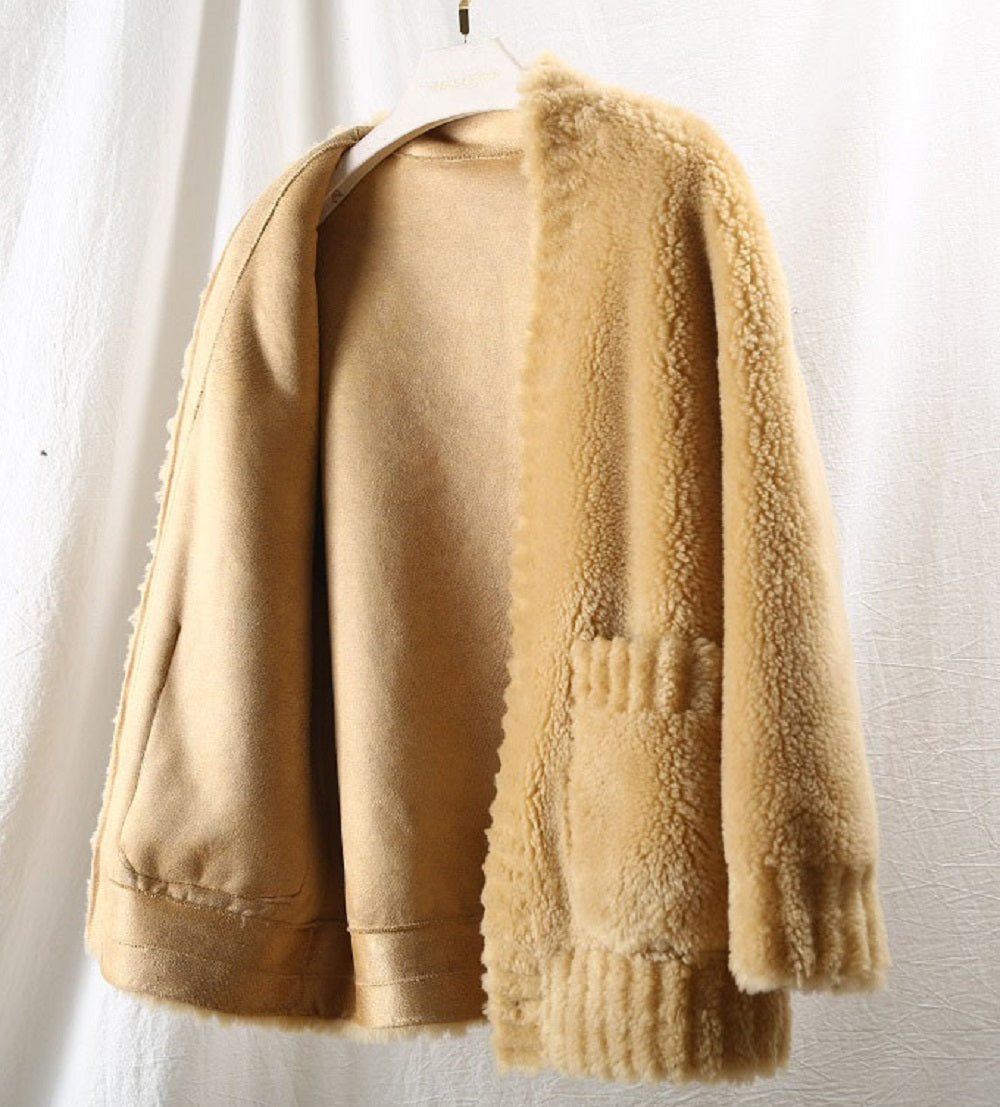 Women's Winter Casual Wool Long-Sleeved Loose Coat