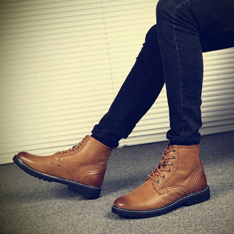 Men's Winter Leather Boots