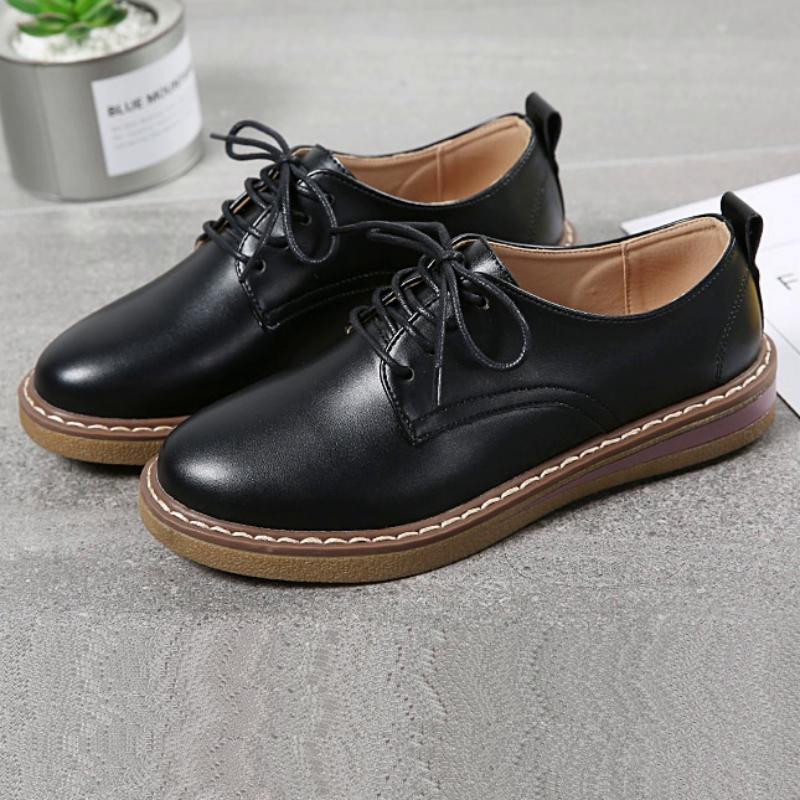 Women's Genuine Leather Flat Shoes