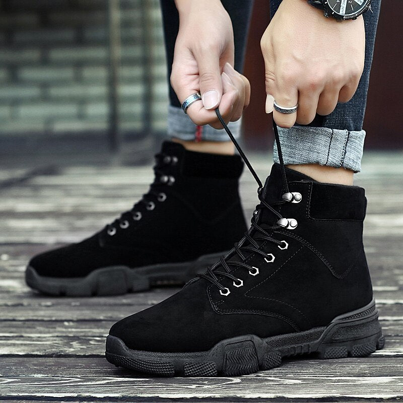 Men's Casual Leather Ankle Boots
