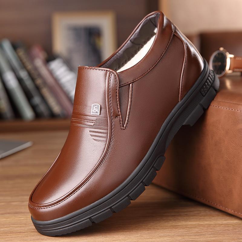Men's Winter Leather Warm Boots